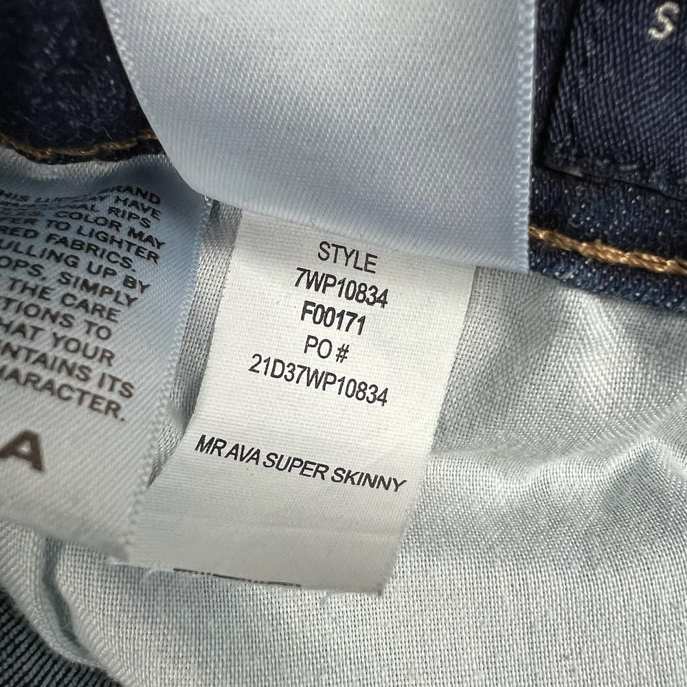 Lucky Brand Womens 8/29 Blue Ava Super Skinny Ankle Mid Rise Denim Jeans - Picture 6 of 9